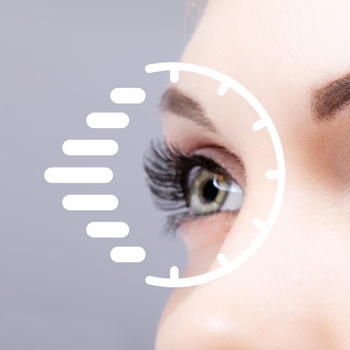 Illustration of quick eyes treatments
